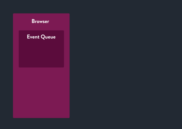 Browser
Event Queue
