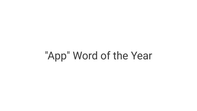 "App" Word of the Year
