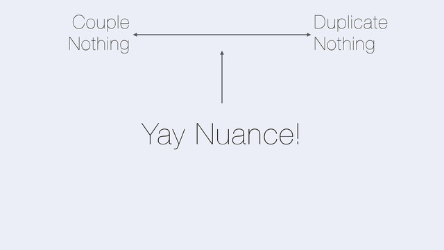 Couple
Nothing
Duplicate
Nothing
Yay Nuance!
