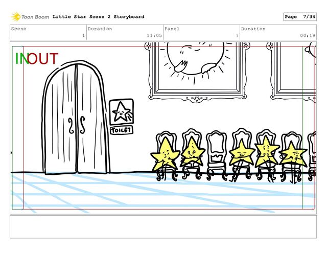 Scene
1
Duration
11:05
Panel
7
Duration
00:19
Little Star Scene 2 Storyboard Page 7/34
