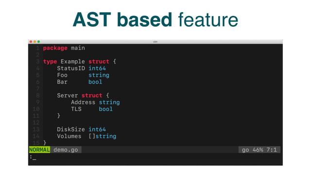 AST based feature
