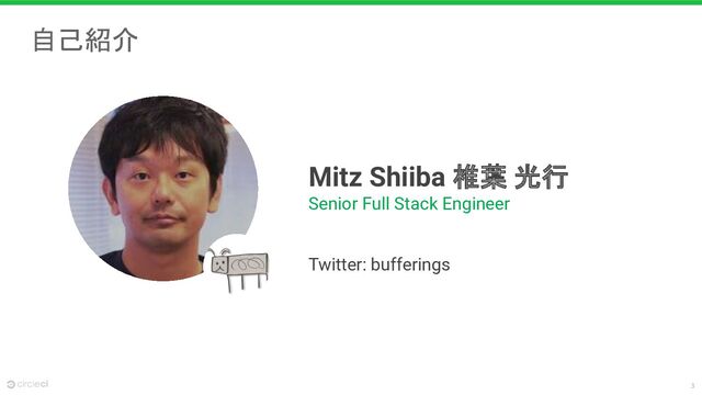 3
Mitz Shiiba 椎葉 光行
Senior Full Stack Engineer
Twitter: bufferings
自己紹介
