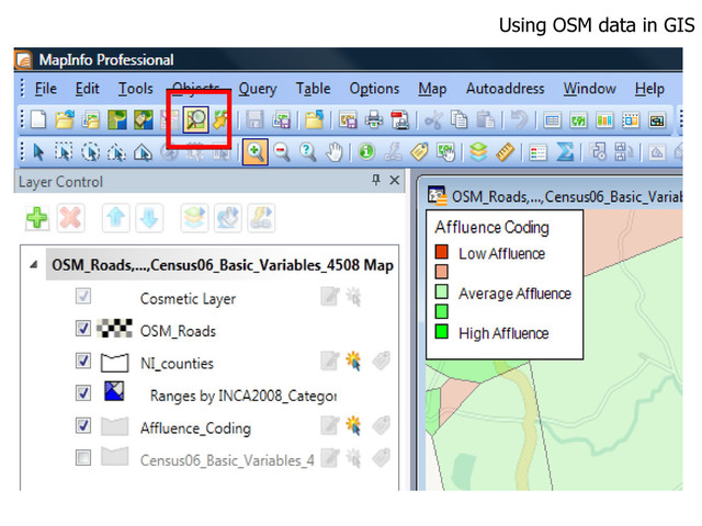 Using OSM data in GIS
