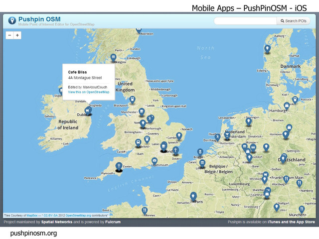 pushpinosm.org
Mobile Apps – PushPinOSM - iOS
