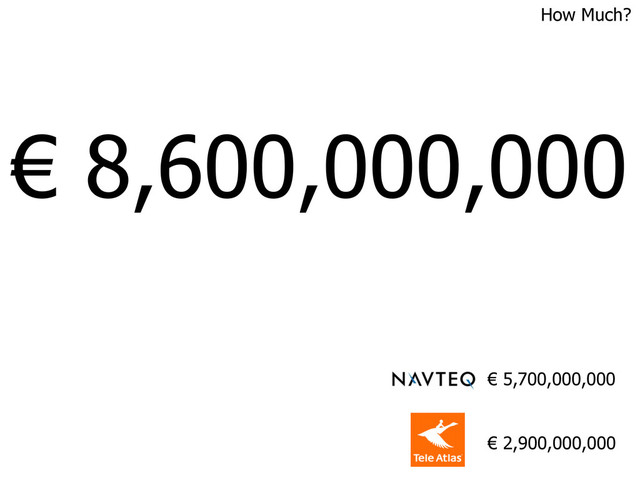 € 8,600,000,000
€ 5,700,000,000
€ 2,900,000,000
How Much?
