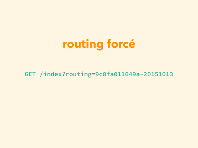 routing forcé
GET /index?routing=9c8fa011649a-20151013

