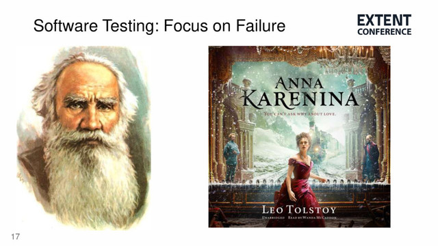 17
Software Testing: Focus on Failure
