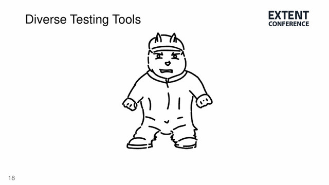 18
Diverse Testing Tools
