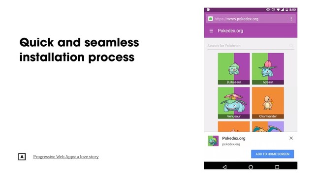 @radibit
Quick and seamless
installation process
Progressive Web Apps: a love story
