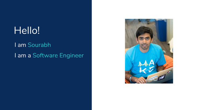 I am Sourabh
Hello!
I am a Software Engineer
