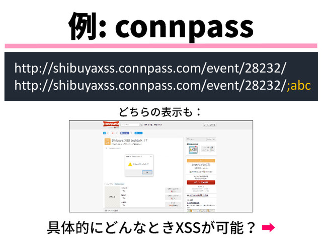 http://shibuyaxss.connpass.com/event/28232/
http://shibuyaxss.connpass.com/event/28232/;abc
