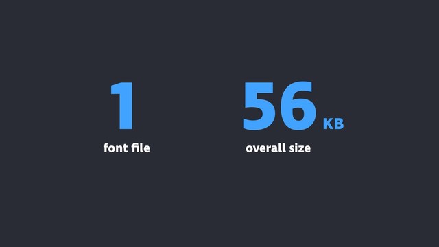 1
font ﬁle
56
KB
overall size

