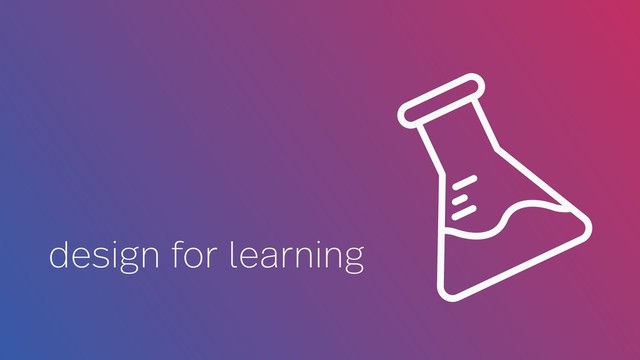 design for learning
