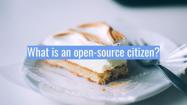 What is an open-source citizen?
