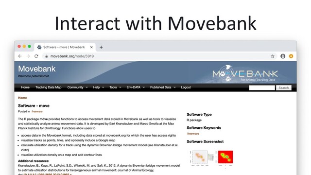 Interact with Movebank
