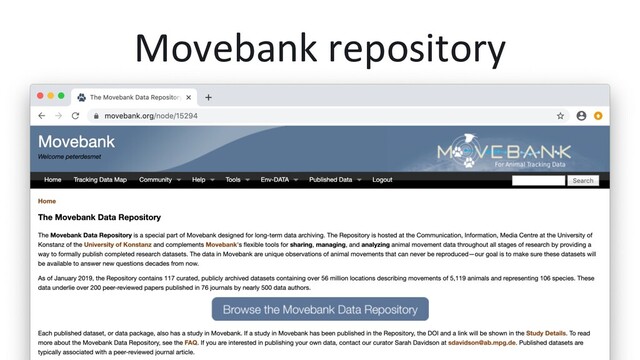 Movebank repository
