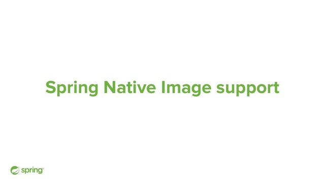 Spring Native Image support
