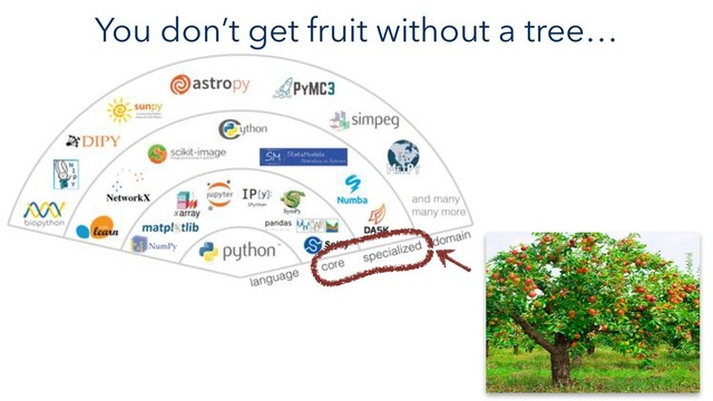 You don’t get fruit without a tree…
