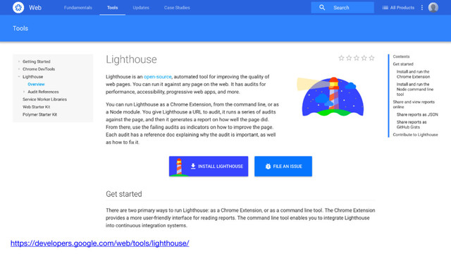 https://developers.google.com/web/tools/lighthouse/
