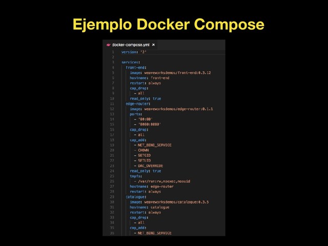 Ejemplo Docker Compose
