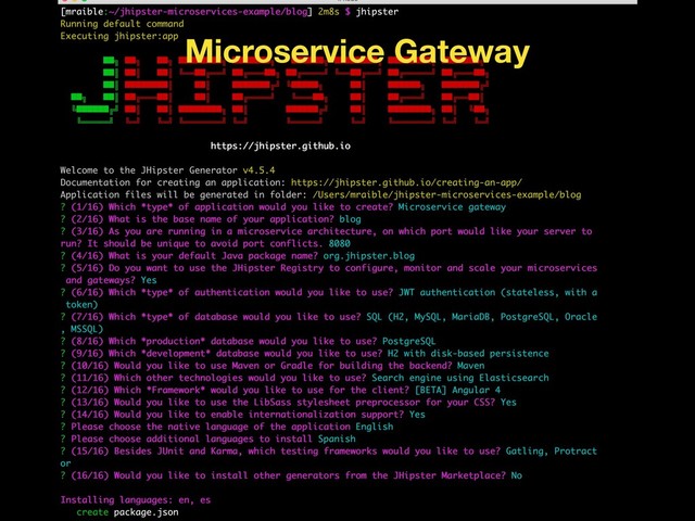 Microservice Gateway
