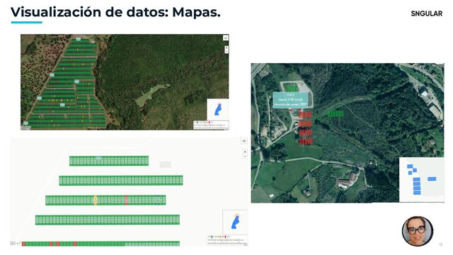 Copyright © SNGULAR. All rights reserved. 13
Visualización de datos: Mapas.
