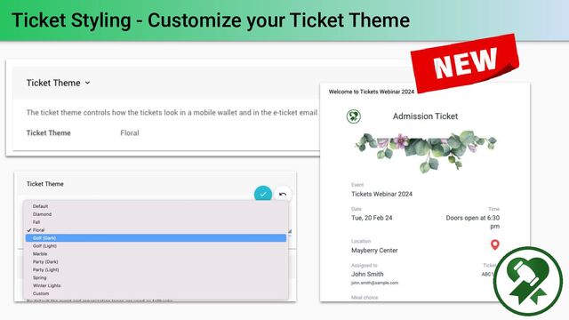 Ticket Styling - Customize your Ticket Theme
