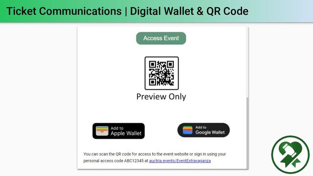 Ticket Communications | Digital Wallet & QR Code
