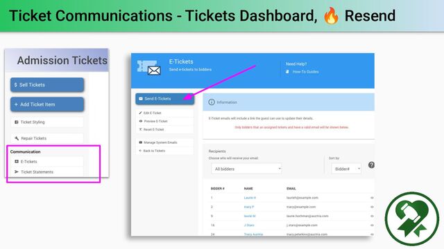Ticket Communications - Tickets Dashboard, 🔥 Resend
