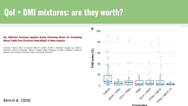 QoI + DMI mixtures: are they worth?
Barro et al. (2020)

