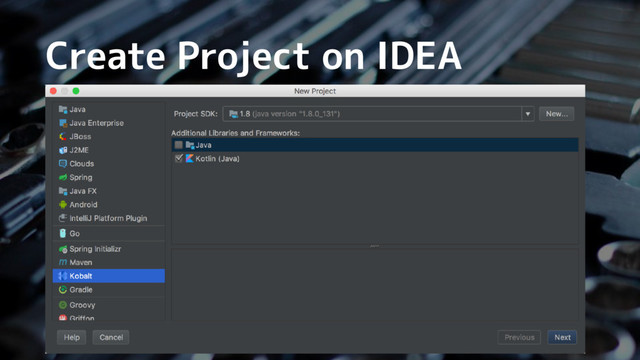 Create Project on IDEA
