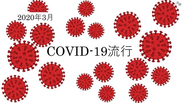 Miki’s presentation
COVID-19流行
2020年3月
