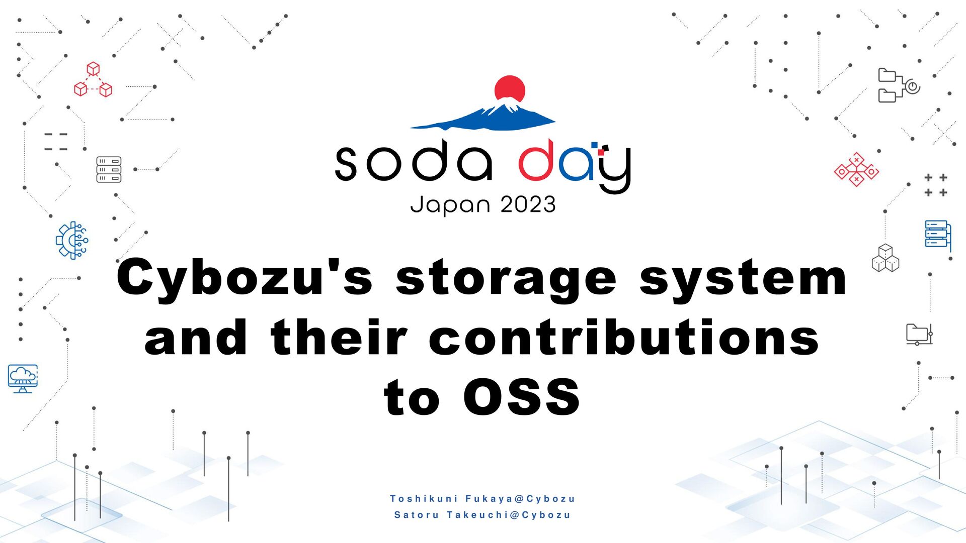 Slide Top: Cybozu's storage system and their contributions to OSS