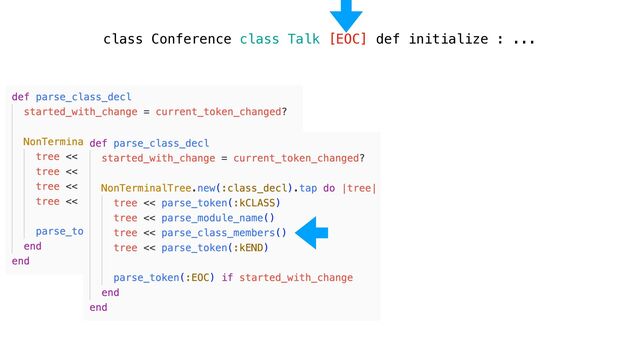 class Conference class Talk [EOC] def initialize : ...
