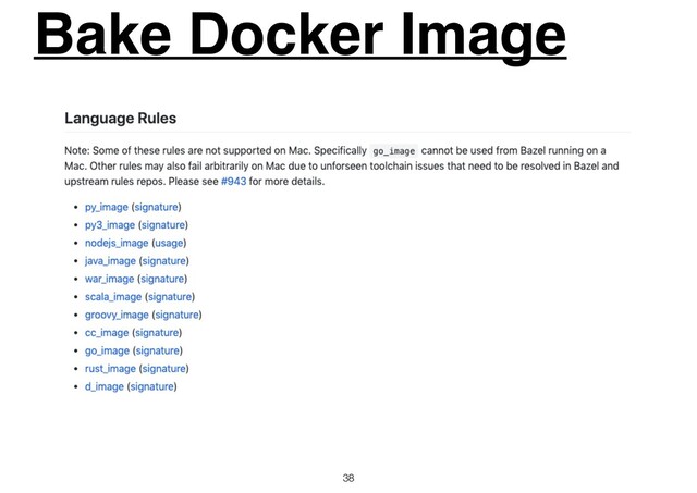 Bake Docker Image
38
