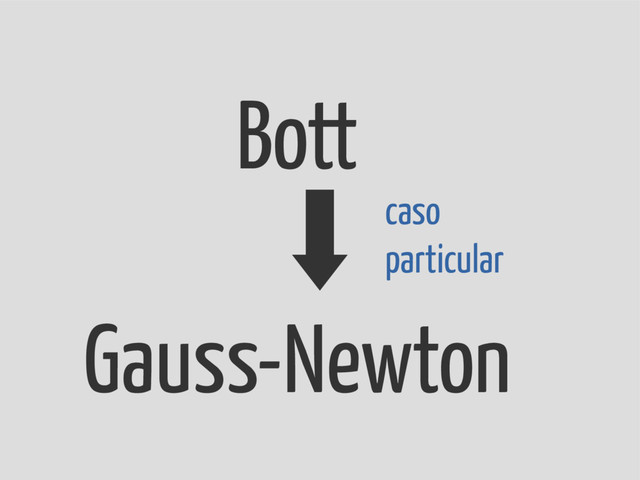 Bott
Gauss-Newton
caso
particular
