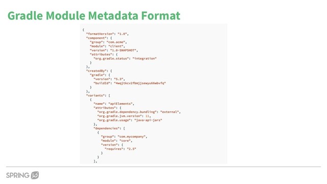 Gradle Module Metadata Format
