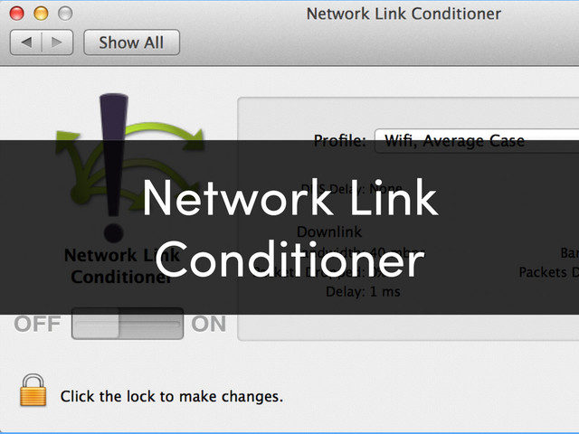 Network Link
Conditioner
