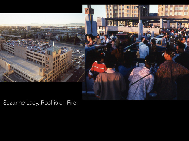 Suzanne Lacy, Roof is on Fire
