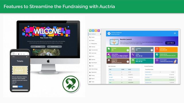 Features to Streamline the Fundraising with Auctria

