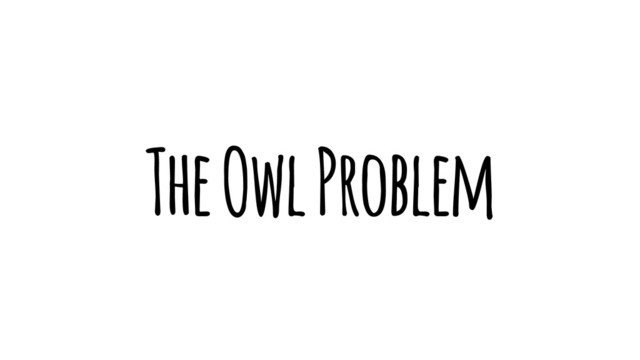 The Owl Problem
