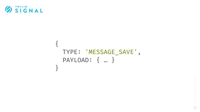 {
TYPE: 'MESSAGE_SAVE',
PAYLOAD: { … }
}
