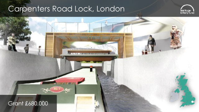 Carpenters Road Lock, London
Grant £680,000
