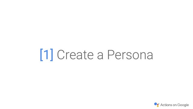 [1] Create a Persona
