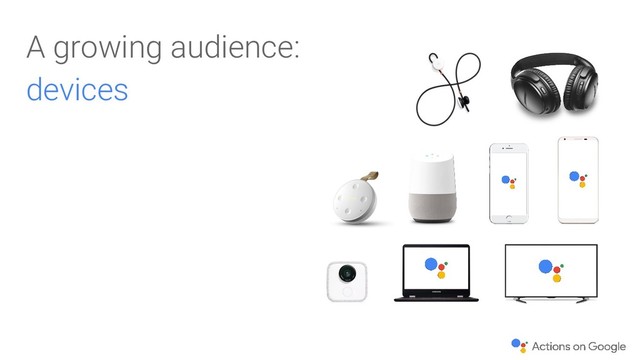 A growing audience:
devices
