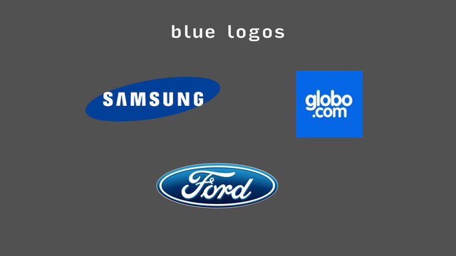 blue logos
