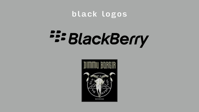 black logos
