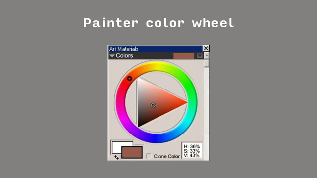 Painter color wheel
