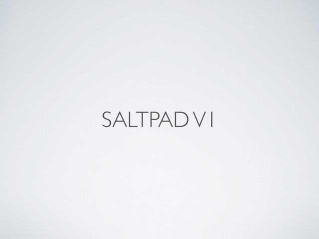 SALTPAD V1
