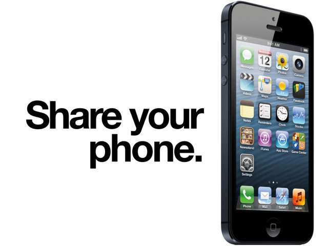 Share your
phone.
